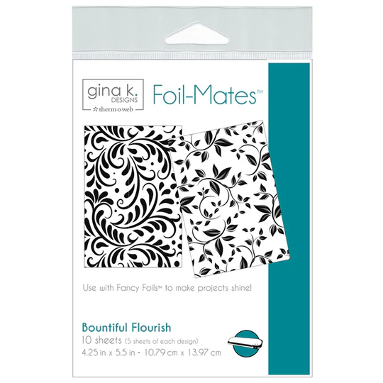 Gina K Designs - Gina K. Designs Foil-Mates Remix 4.25 in. x 5.5 in. (10 sheets) - BOUNTIFUL FLOURISH - TOW