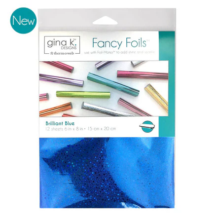 Gina K Designs - Fancy Foils 6" x 8"- Brilliant Blue - TOW