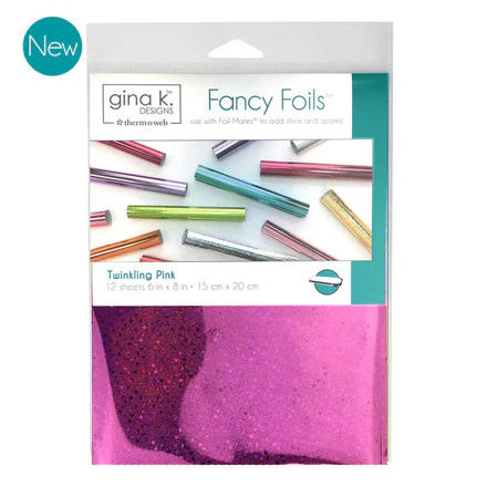 Gina K Designs - Fancy Foils 6" x 8"- Twinkling Pink - TOW