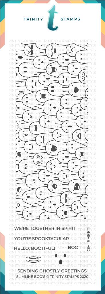 Trinity Stamps - Slimline Boo's Stamp Set (4x11)