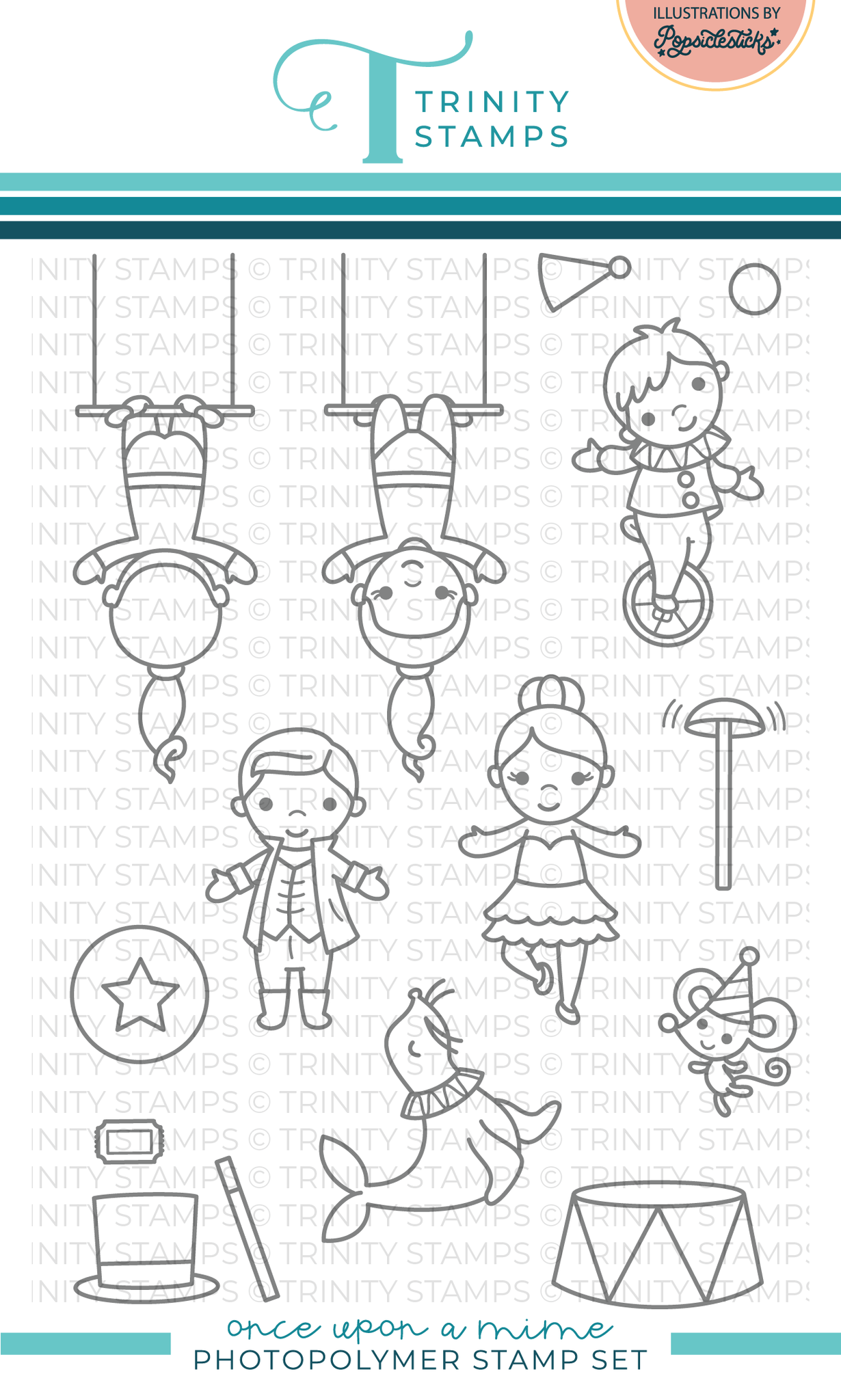 Trinity Stamps - Le Cirque 4x6 Stamp Set
