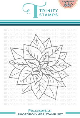 Trinity Stamps - Poinsettia 4x4 Stamp