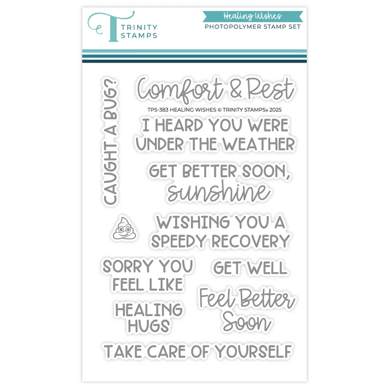 **NEW* - Trinity Stamps - Healing Wishes 4x6 Stamp Set