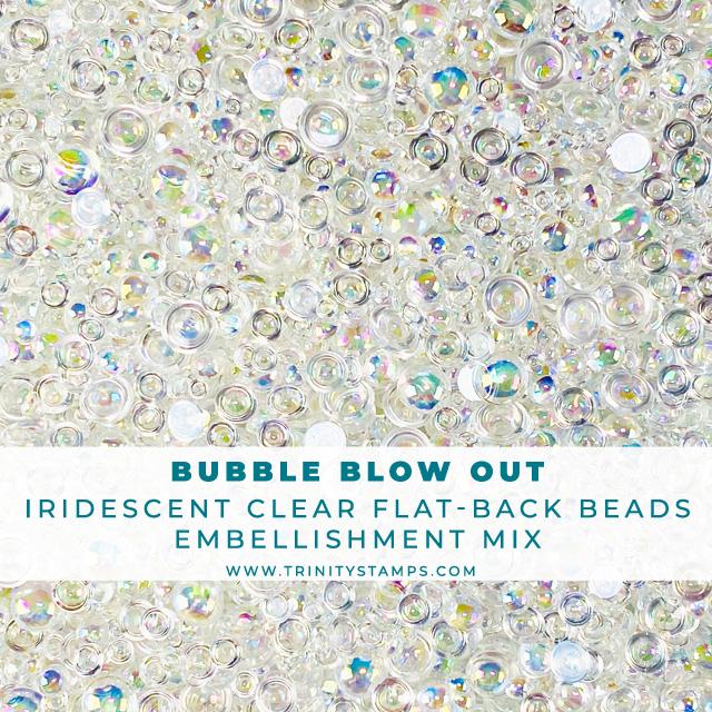 Trinity Stamps - Bubble Blow Out - Flat-back Embellishment Mix