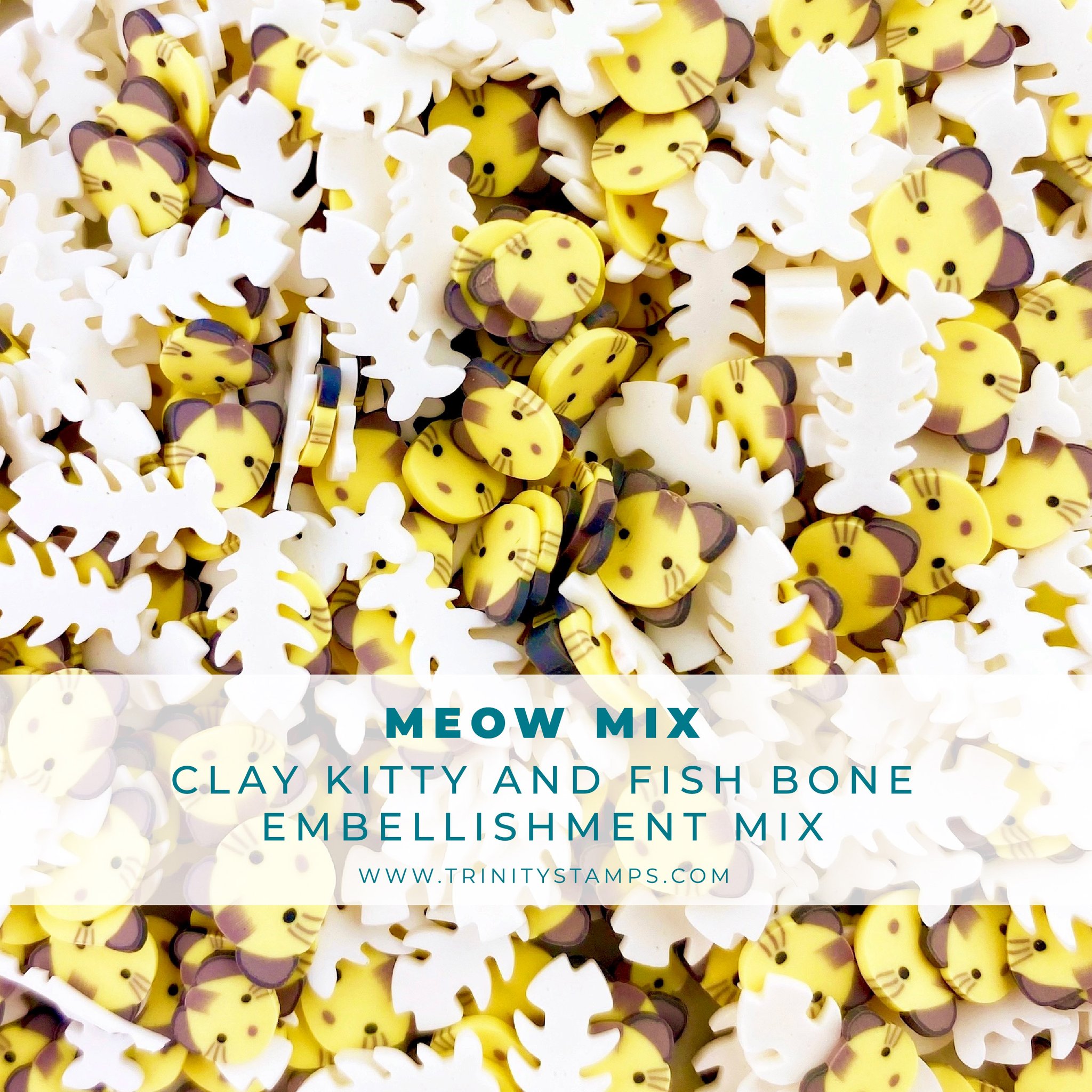 Trinity Stamps - Meow Mix Clay Embellishment Mix