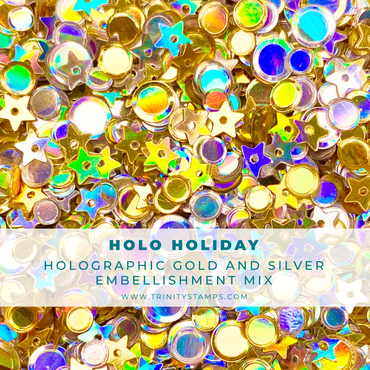 Trinity Stamps - Holo Holiday Embellishment Mix