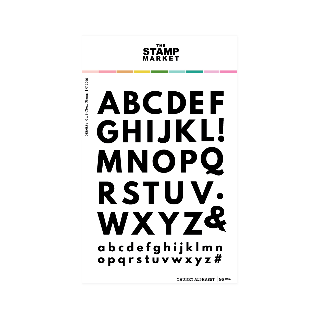 The Stamp Market - Chunky Alphabet Stamp Set