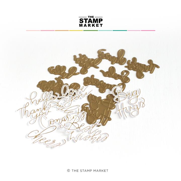 The Stamp Market - BEST WISHES FOIL PLATES (SB5)