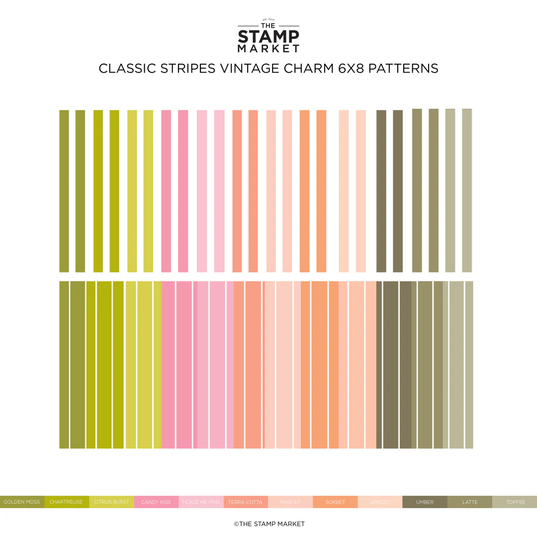 *NEW* - The Stamp Market - CLASSIC STRIPES VINTAGE VIBE