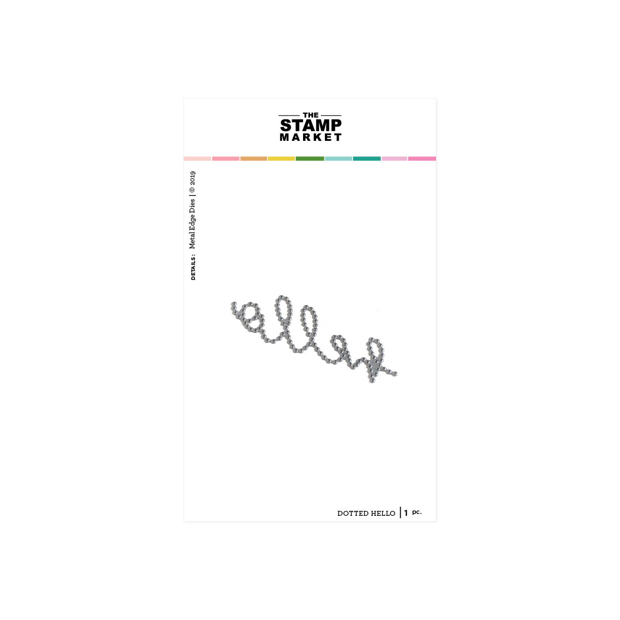 The Stamp Market - Dotted Hello Die