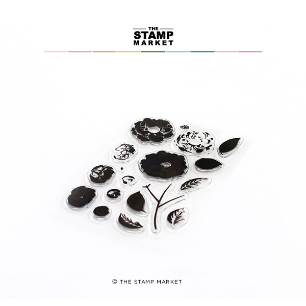 The Stamp Market - Camelia Builder Stamp Set