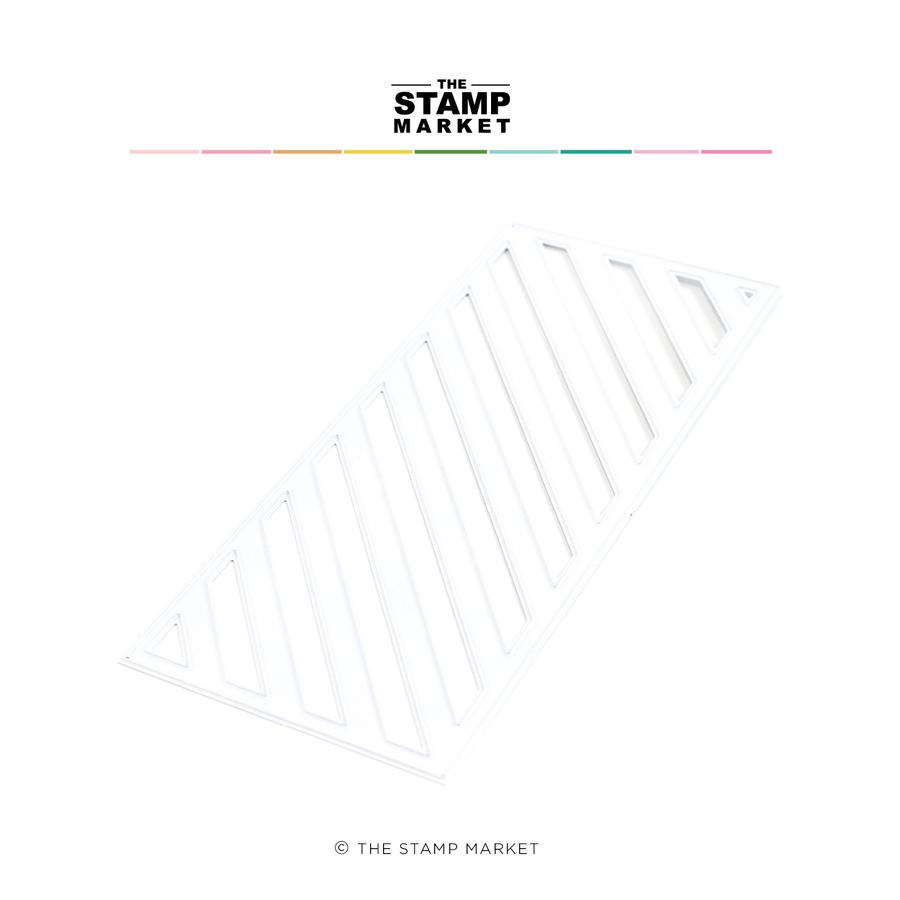 The Stamp Market - Diagonal Stripes Slimline Die (SB5)