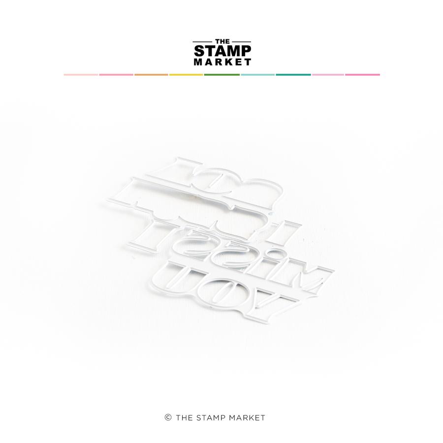 The Stamp Market - I Miss You Layering Die