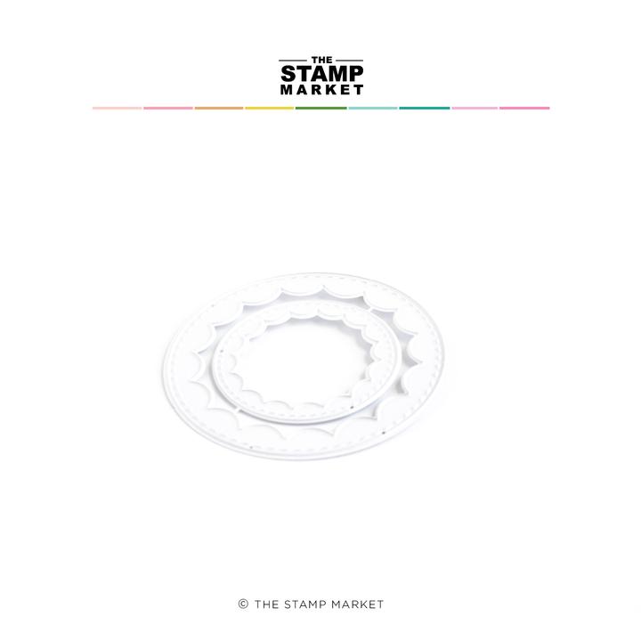 The Stamp Market - Scalloped Circle Frames Dies
