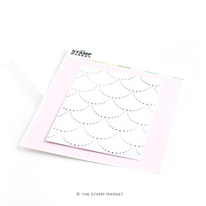 The Stamp Market - DOTTED SCALLOP COVER DIE