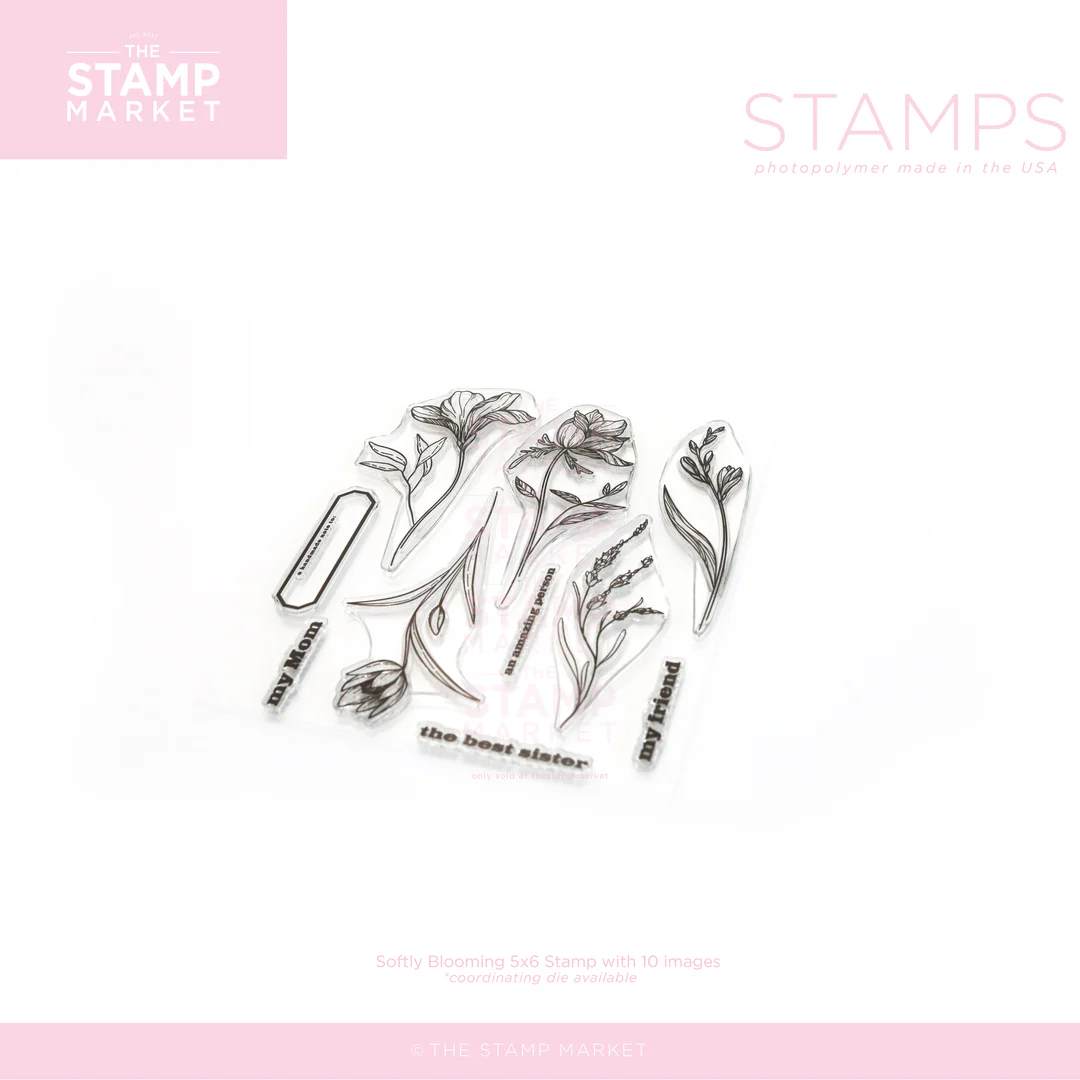 **NEW* - The Stamp Market - SOFTLY BLOOMING STAMP