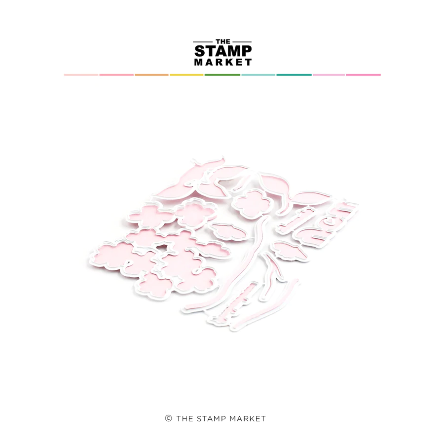 The Stamp Market - FLORAL NOTES DIES