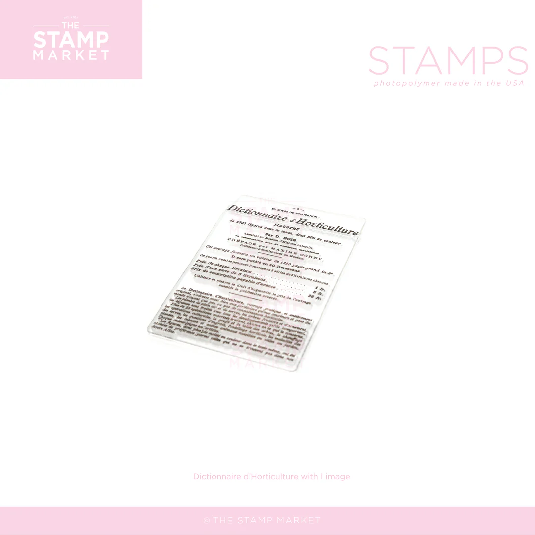 **NEW* - The Stamp Market - DICTIONNAIRE D'HORTICULTURE STAMP