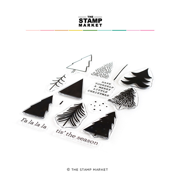 The Stamp Market - Trendy Trees Stamp