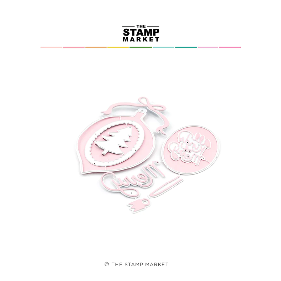 The Stamp Market - MERRY ORNAMENT DIE