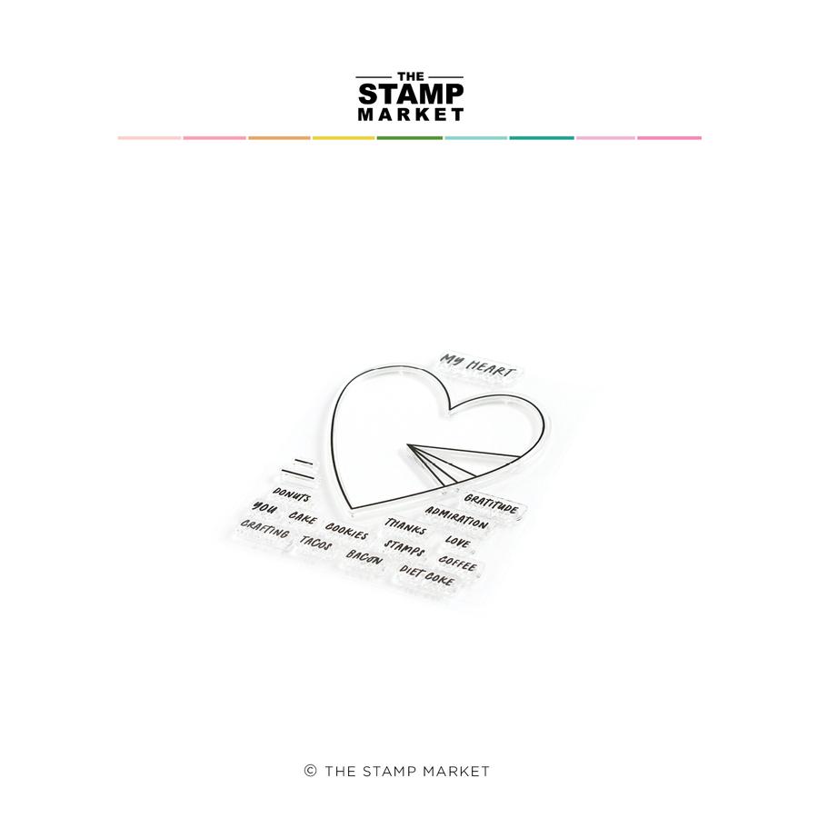 The Stamp Market - My Heart Stamp Set