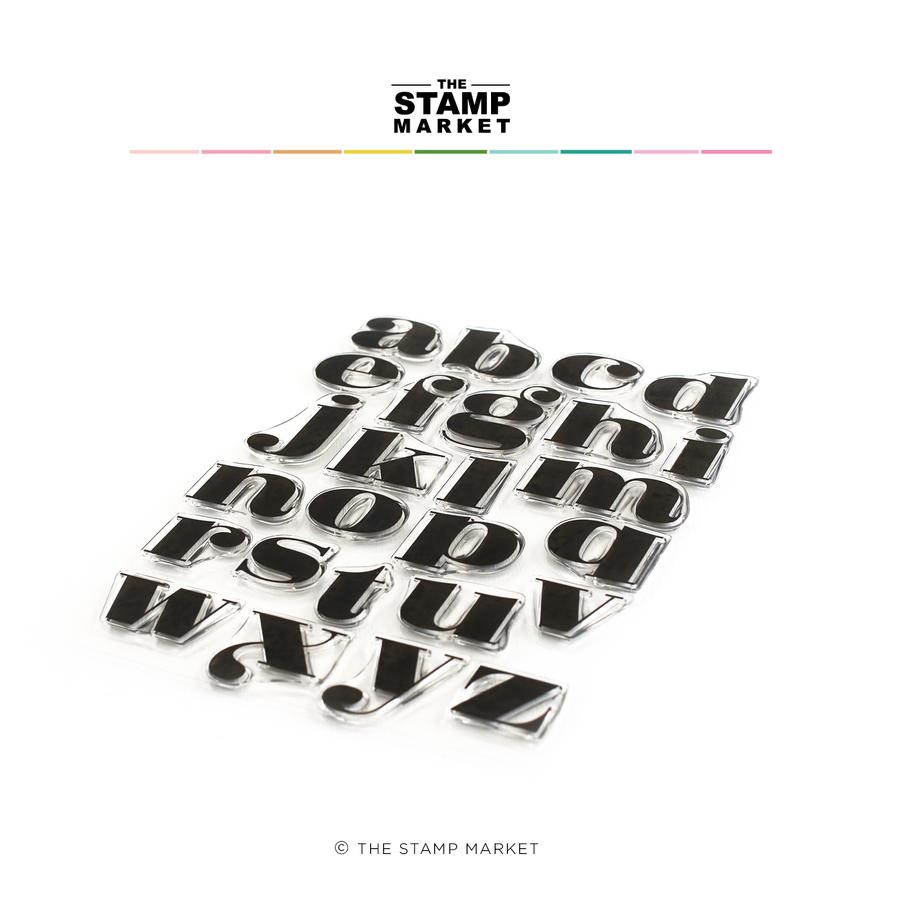 The Stamp Market - PRETTY POSTER ALPHA LOWER Stamp