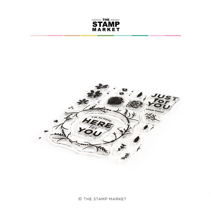 The Stamp Market - Floral Wreath Builder Stamp