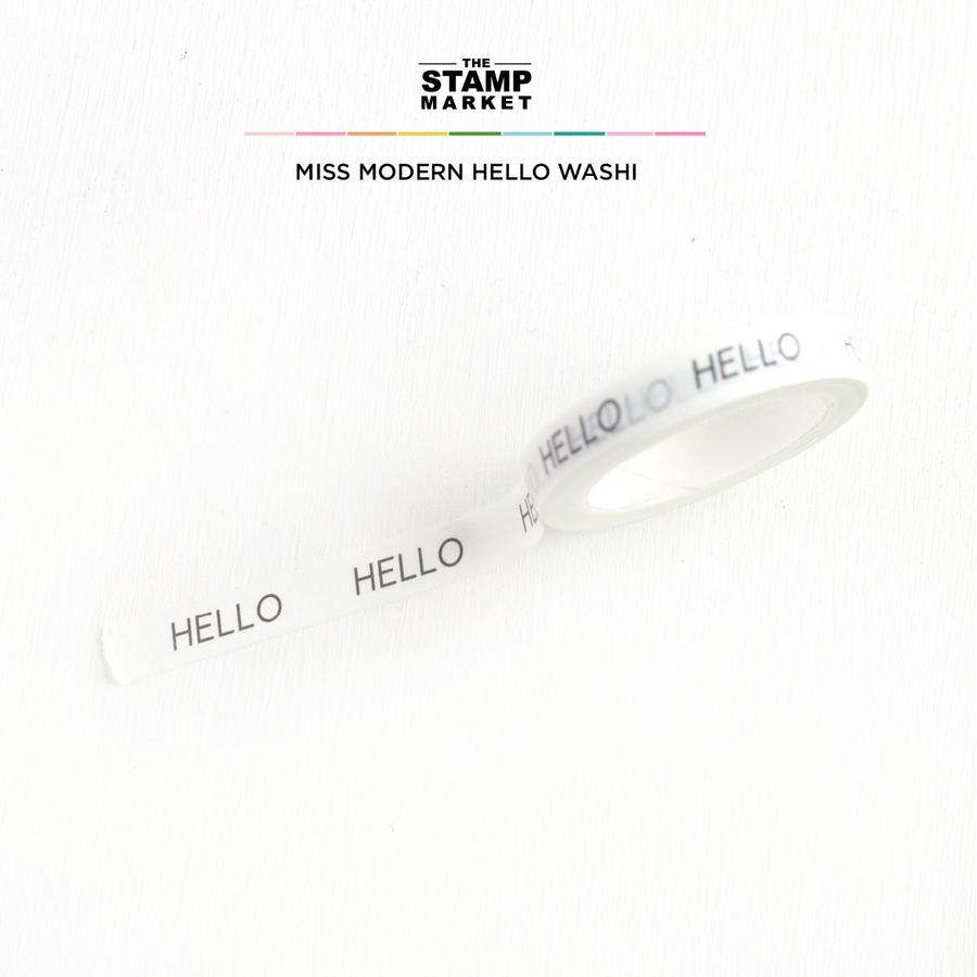 The Stamp Market - Miss Modern Hello Washi
