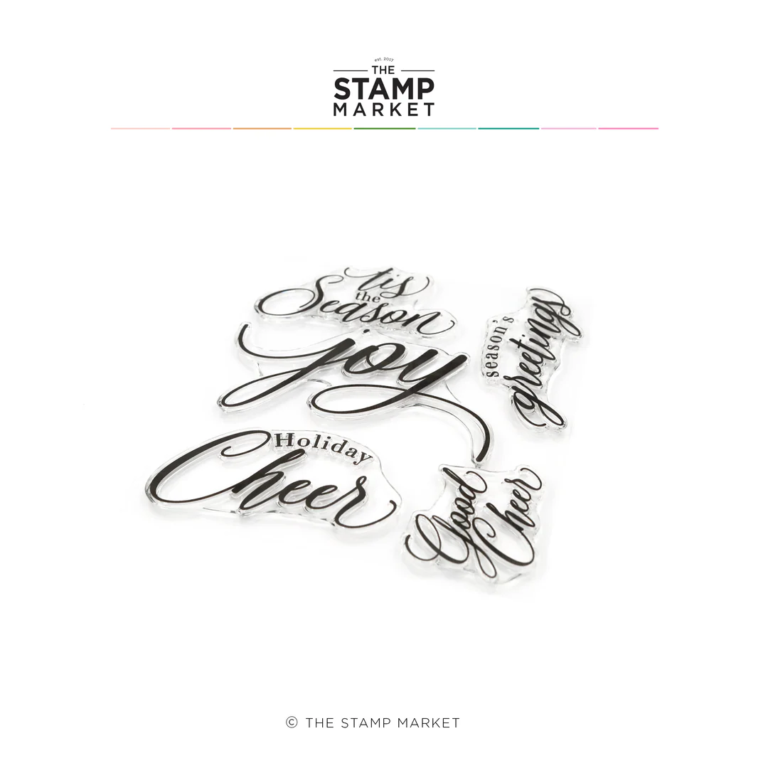 **NEW* - The Stamp Market - GOOD CHEER GREETINGS STAMP SET