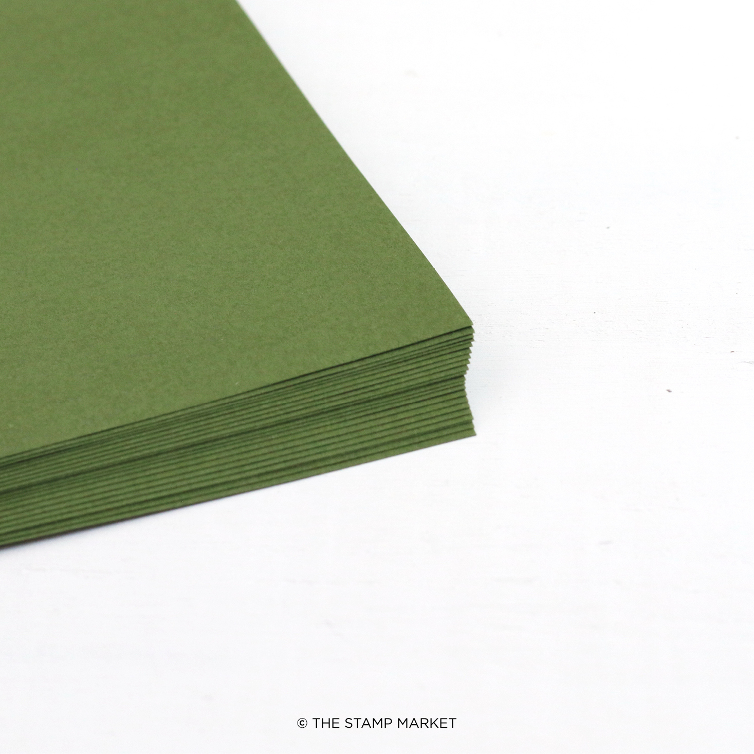 The Stamp Market - Color Crush Cardstock (5 Sheets Each) - Mossy Green