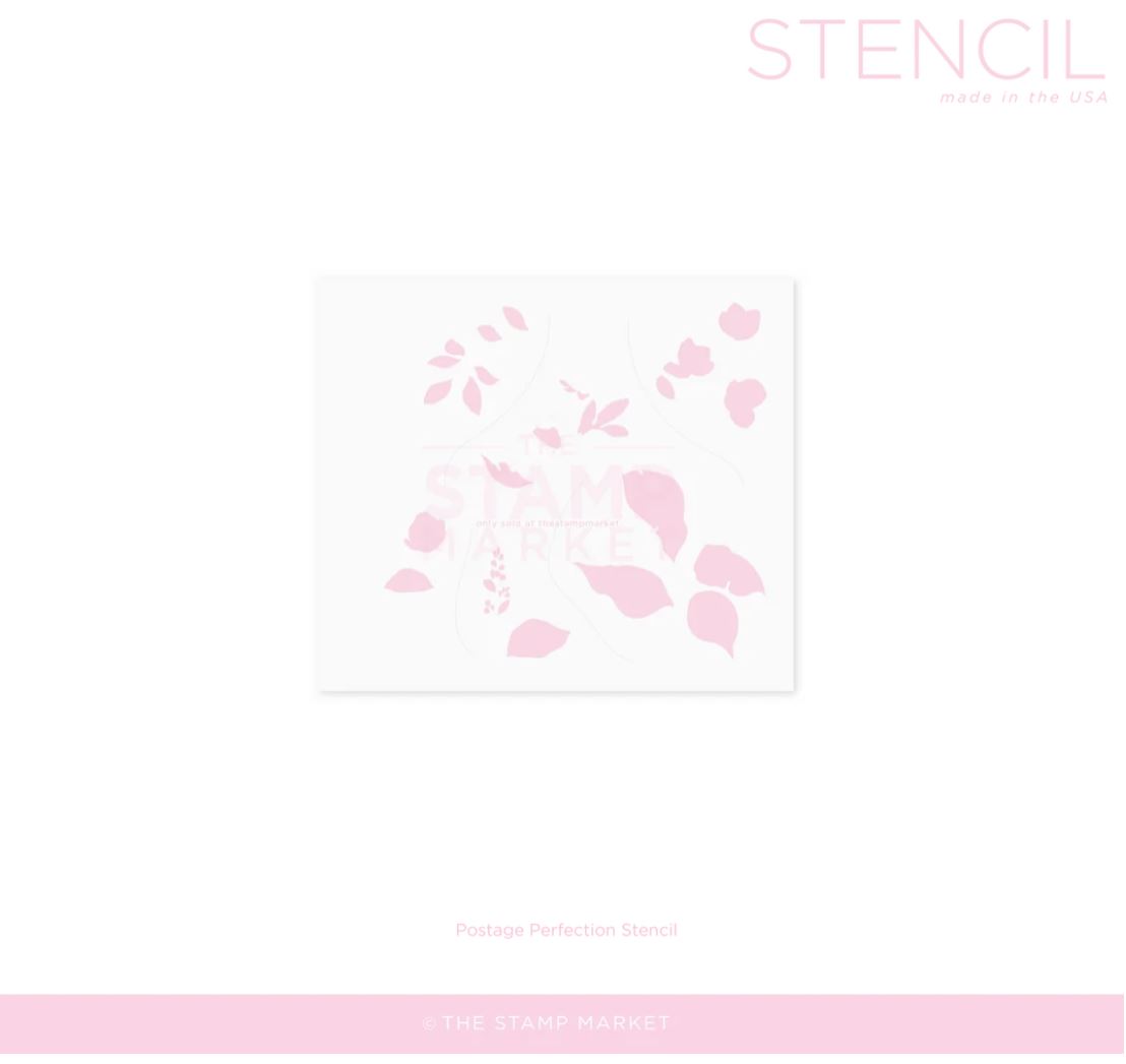 **NEW* - The Stamp Market - DREAM, GROW , BLOOM STENCIL
