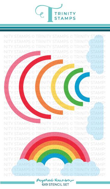 Trinity Stamps - Layered Rainbow - Layering Stencil set of 2