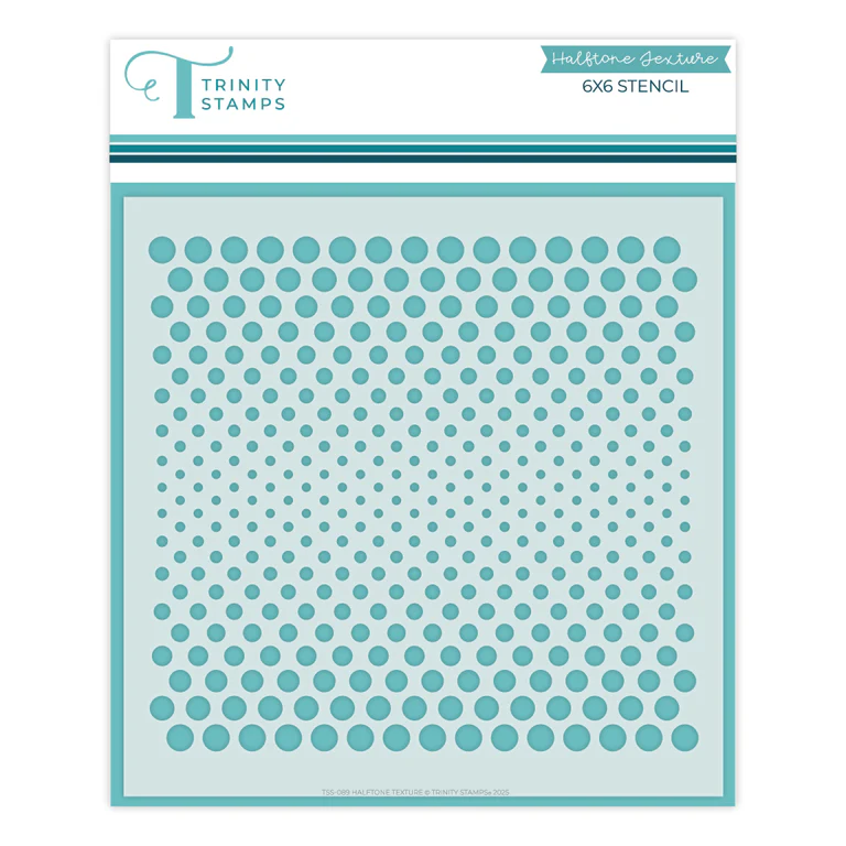 **NEW* - Trinity Stamps - Halftone Texture 6x6 Stencil