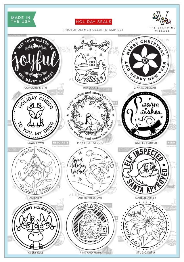 The Stamping Village - holiday seals