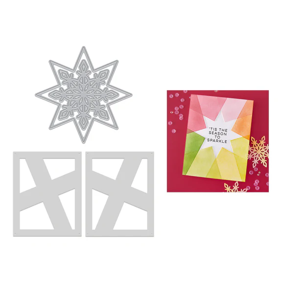 Spellbinders - Hero Arts Very Merry Star Die & Stencil Bundle from the Very Merry Collection