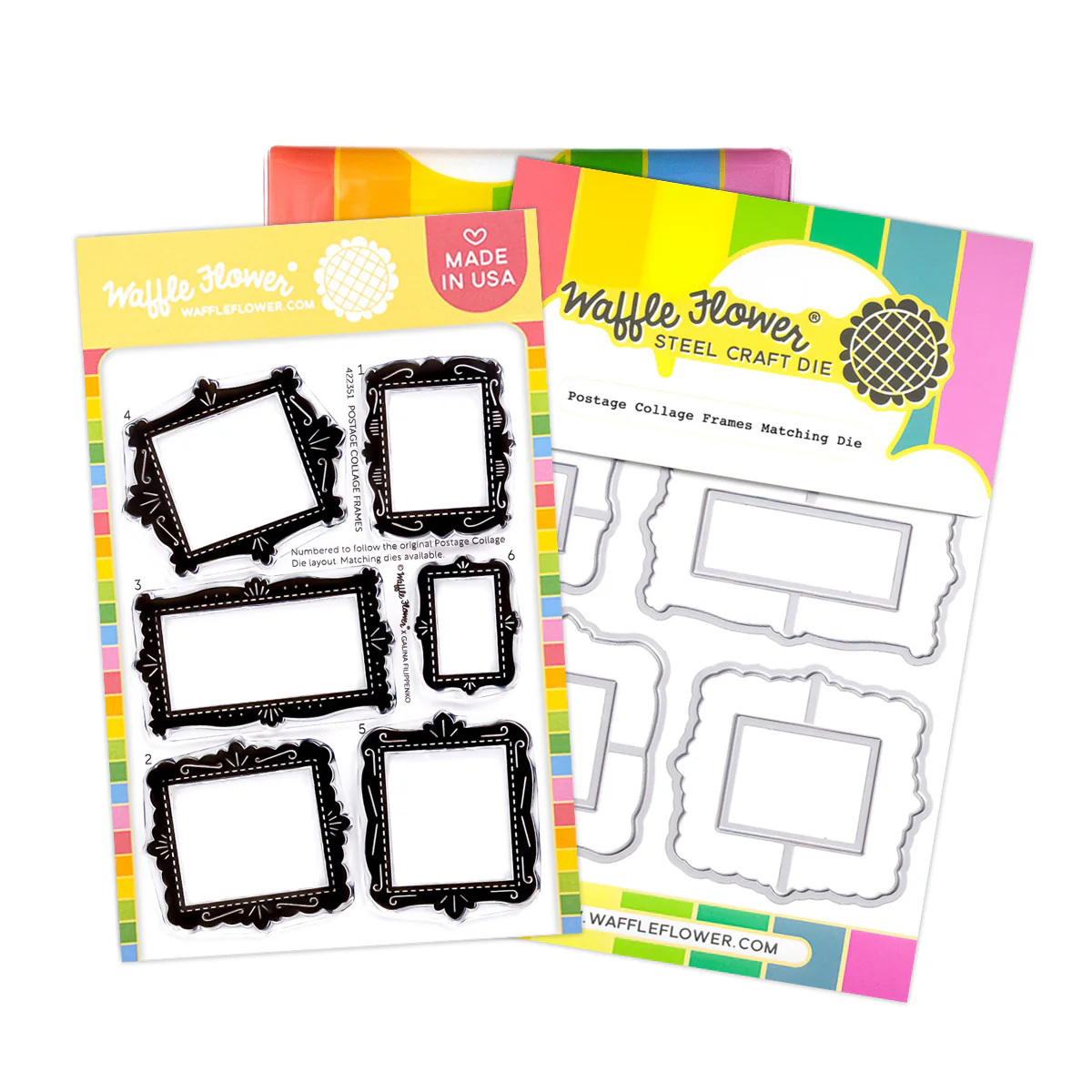 **NEW* - Waffle Flower - Postage Collage Frames Combo