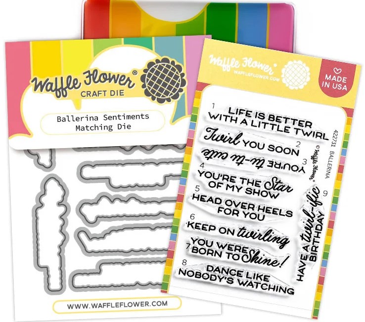 **NEW* - Waffle Flower - Ballerina Sentiments Combo