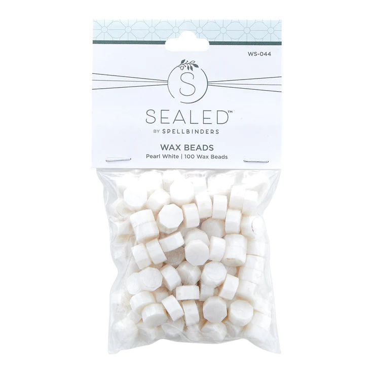 Spellbinders - PEARL WHITE WAX BEADS FROM THE SEALED BY SPELLBINDERS COLLECTION