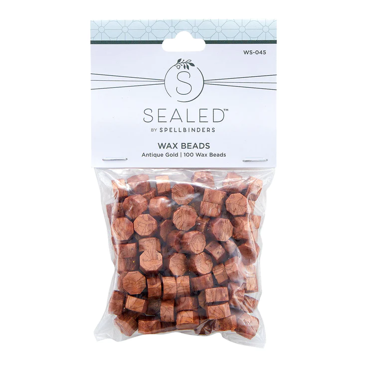 Spellbinders - ANTIQUE GOLD WAX BEADS FROM THE SEALED BY SPELLBINDERS COLLECTION