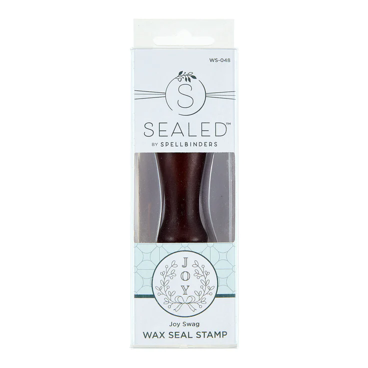Spellbinders - JOY SWAG WAX SEAL STAMP FROM SEALED FOR THE HOLIDAYS COLLECTION
