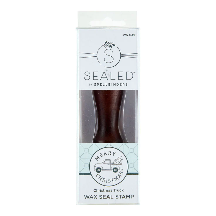 Spellbinders - CHRISTMAS TRUCK WAX SEAL STAMP FROM SEALED FOR THE HOLIDAYS COLLECTION