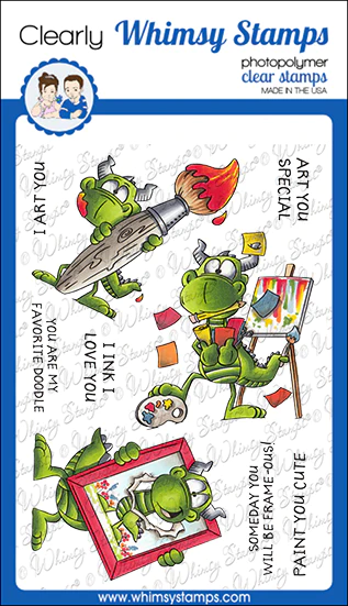 Whimsy Stamps - Dudley Art Clear Stamps