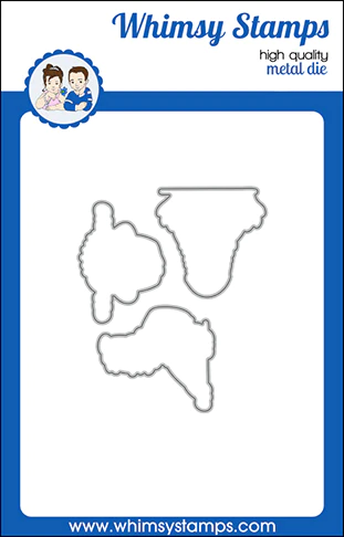 Whimsy Stamps - InstaGator Outlines Die Set