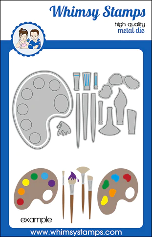 Whimsy Stamps - Paint and Palette Die Set