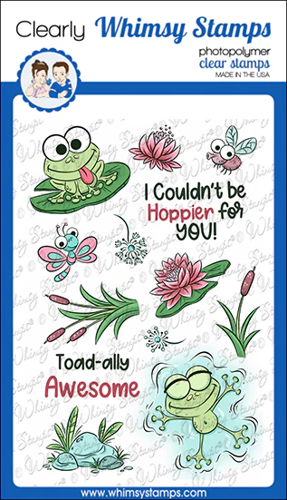 Whimsy Stamps - Toadally Awesome Clear Stamps