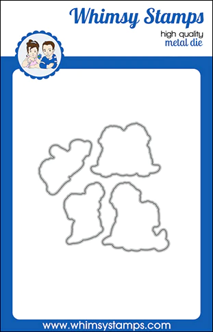 Whimsy Stamps - Otter Variety 2 Outline Die Set