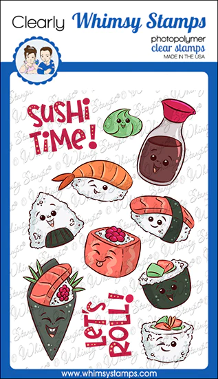 Whimsy Stamps - Sushi Time Clear Stamps