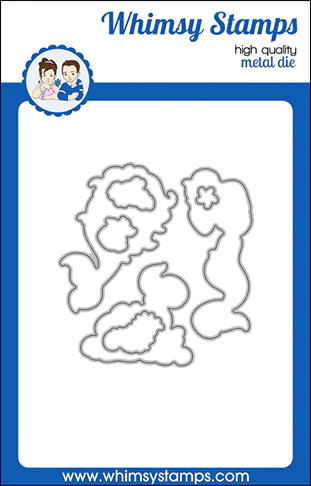 Whimsy Stamps - Mermaid Moments Outlines Die Set