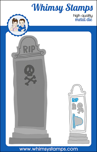 Whimsy Stamps - Slimline Decrepit Grave Die Set