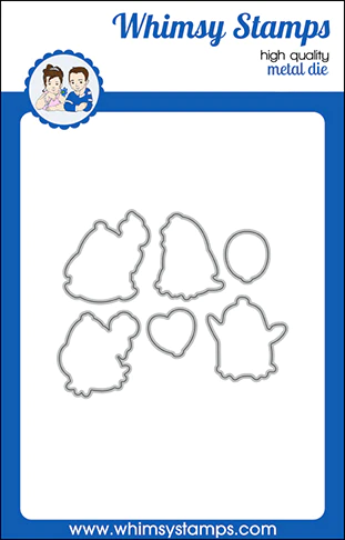 Whimsy Stamps - Penguin Poop Outline Die Set